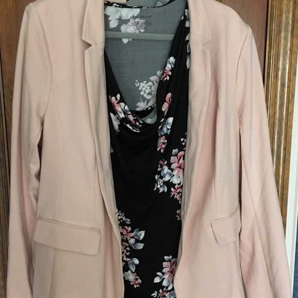 Lane Bryant Floral Black Cowl Neck Dress Top 14/16 - Picture 3 of 3